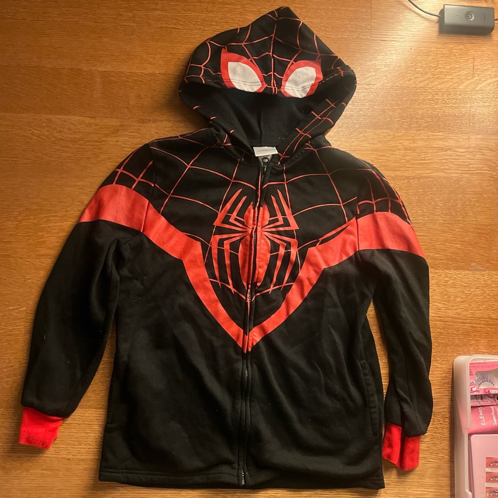 Spider-Man Black and Red Hoodie